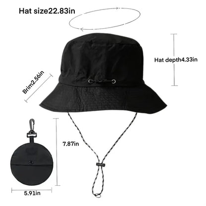 Outdoor Storable Waterproof Sunshade Bucket Hat