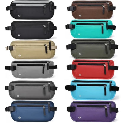 Travel Wallet With Rfid Blocking ID Storage Waist Bag