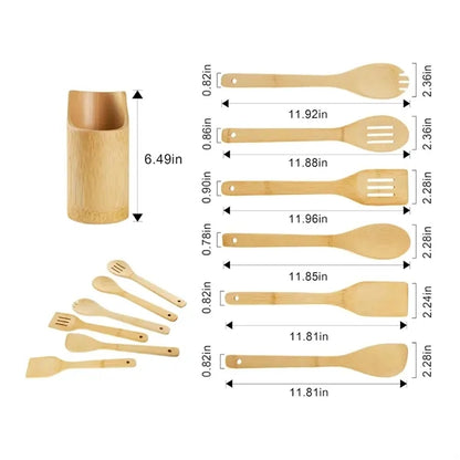 Bamboo Kitchen Utensil Set