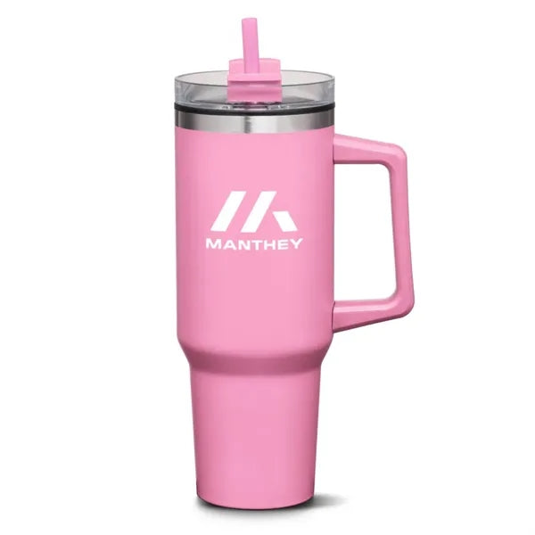 Benidorm Handle Travel Mug w/Straw - 40oz