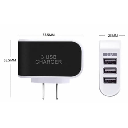 3 Port USB Wall Charger