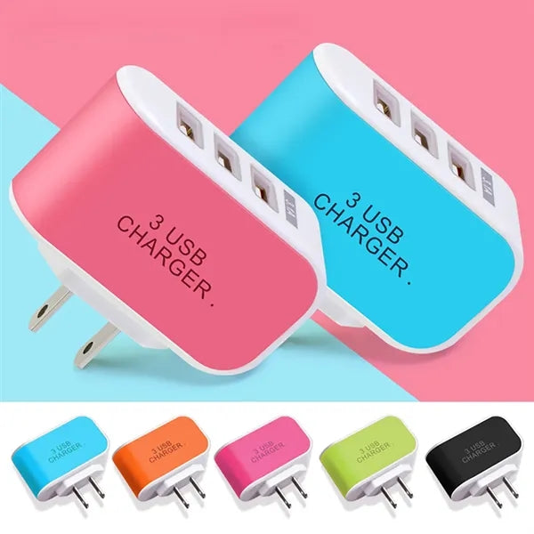 3 Port USB Wall Charger