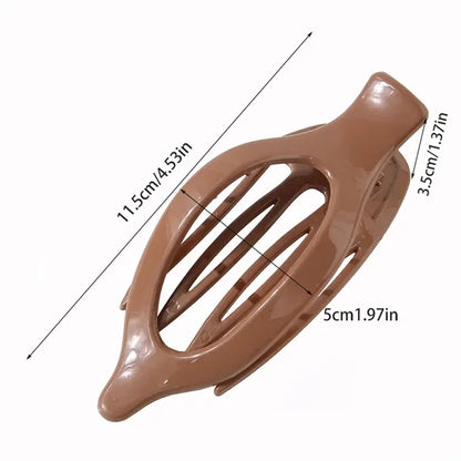 Oval  Hair Claw Clip