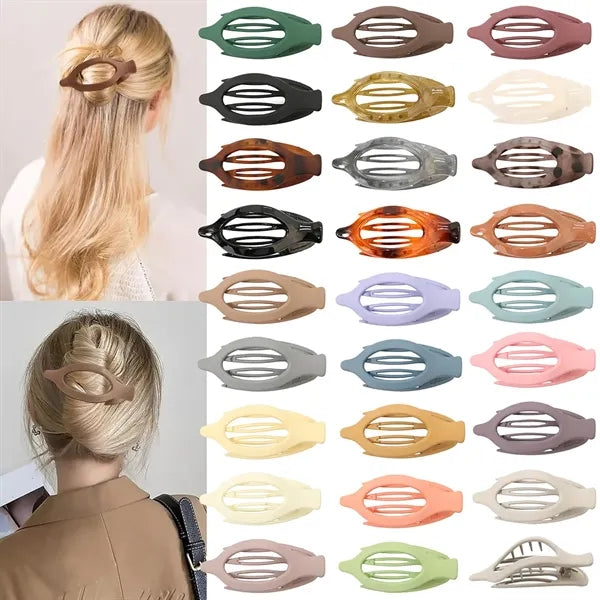 Oval  Hair Claw Clip