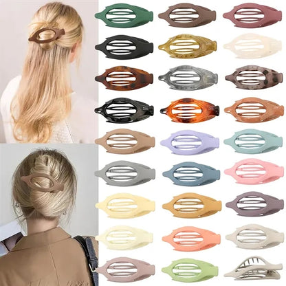Oval  Hair Claw Clip