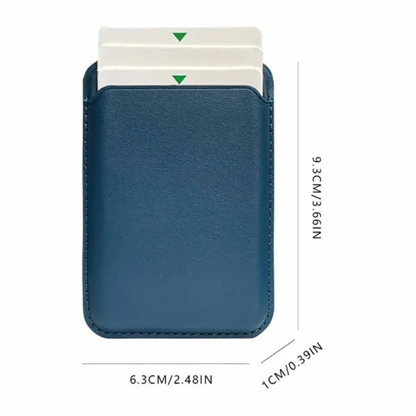 Magnetic Leather Foldable Card Holder
