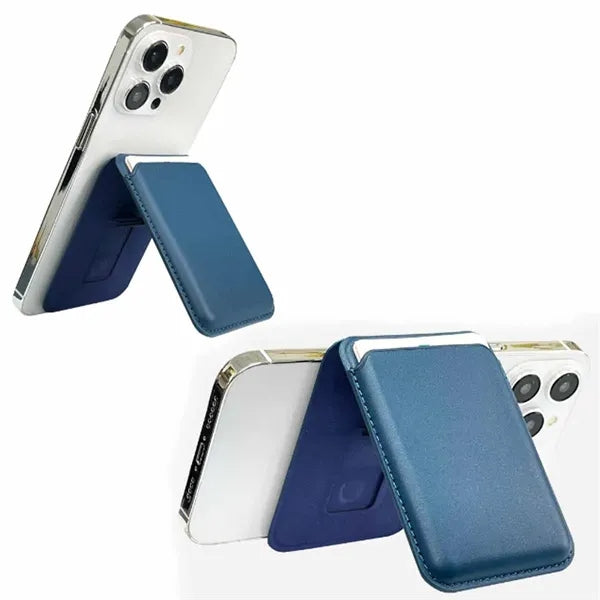 Magnetic Leather Foldable Card Holder