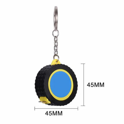 Mini Steel Tape Measure Keychain