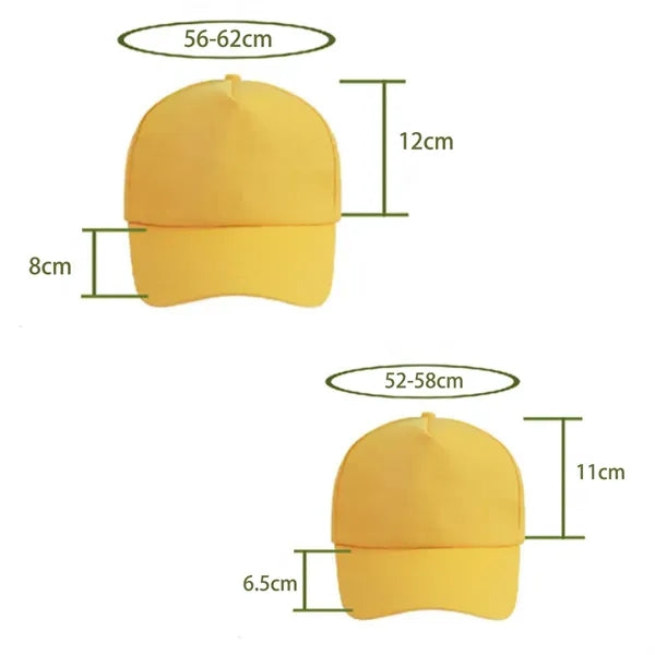 Embroidered 6 Panel Baseball Cap Customizable