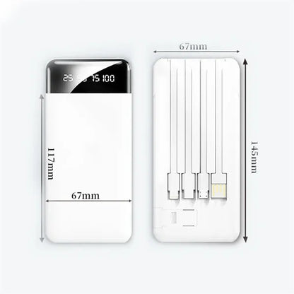 Protable Charger Power Bank W/ Multiple Charging Cables