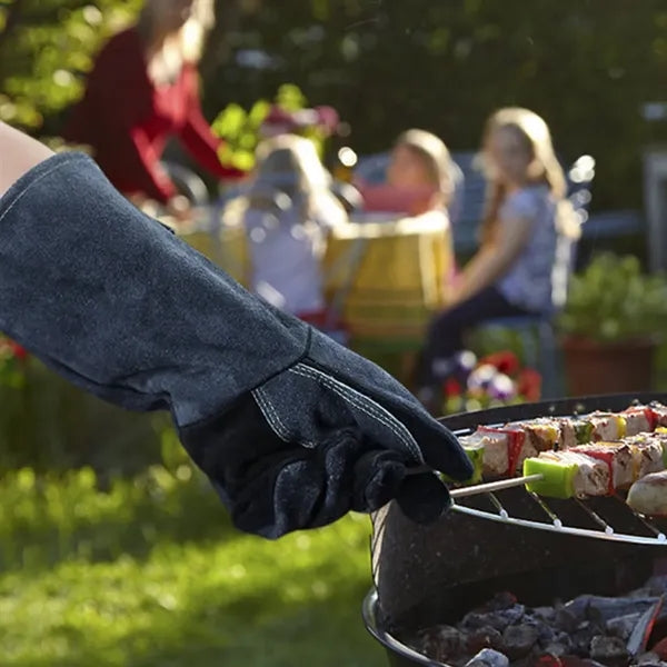 Fire Resistant Heatproof BBQ Gloves for Welding Outdoor Work