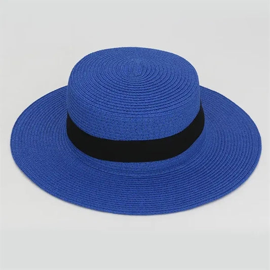 Wide-Brim Panama Raffia Hat