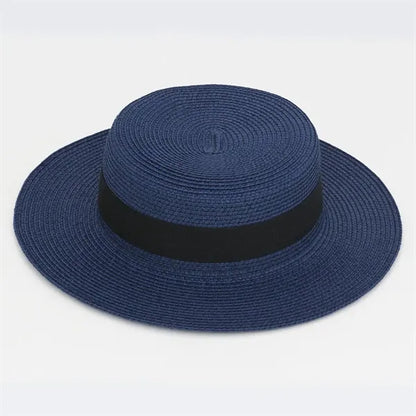 Wide-Brim Panama Raffia Hat