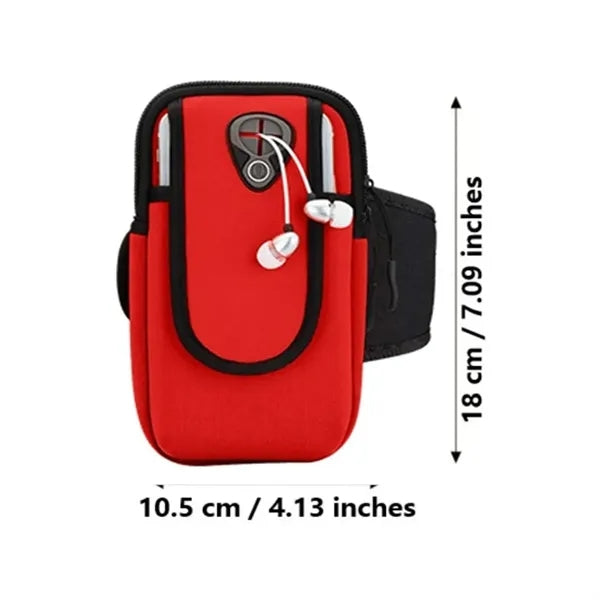 Waterproof Running Arm Bag W/ Headphone Jack for Sports Gym