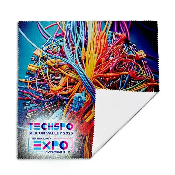 10" x 10" Full Color Sublimation Recycled RPET Microfiber Cl