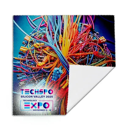 10" x 10" Full Color Sublimation Recycled RPET Microfiber Cl