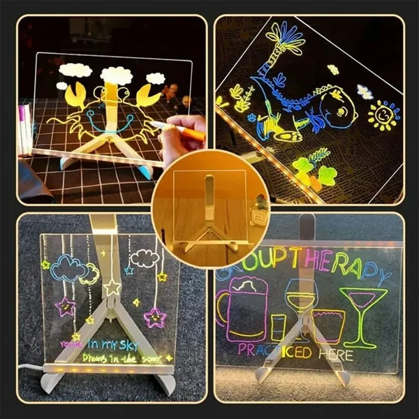LED Message Drawing Board with Stand
