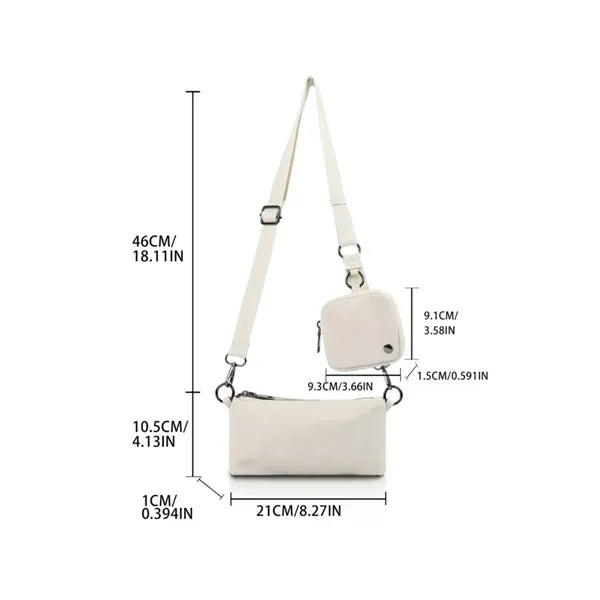 Waterproof Crossbody Nested Bag with Pouch Wallet