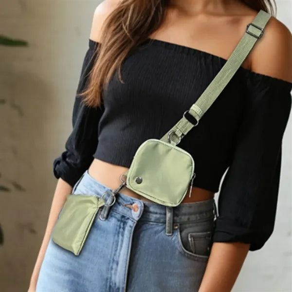 Waterproof Crossbody Nested Bag with Pouch Wallet