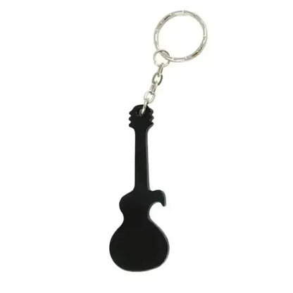 Guitar Shaped Aluminum Bottle Opener w/Key Chain