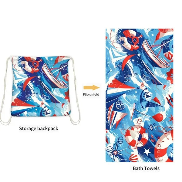 Convertible Beach Towel Backpack