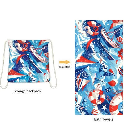 Convertible Beach Towel Backpack