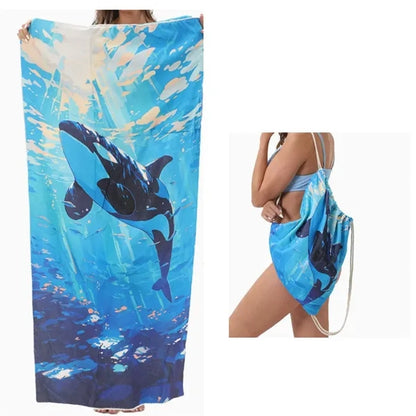 Convertible Beach Towel Backpack