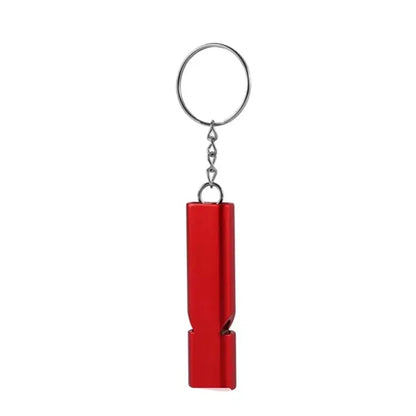 Emergency Survival Double Tube Whistle Keychain