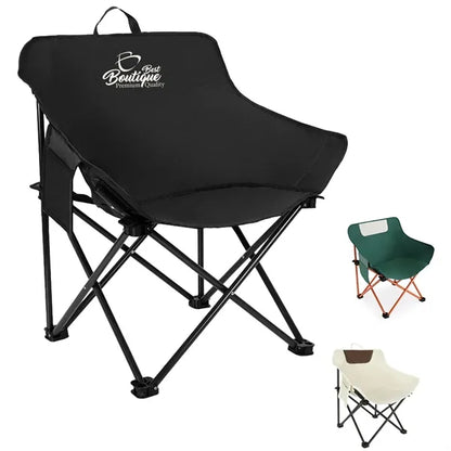 Portable Folding Camping Chair with Padded Backrest