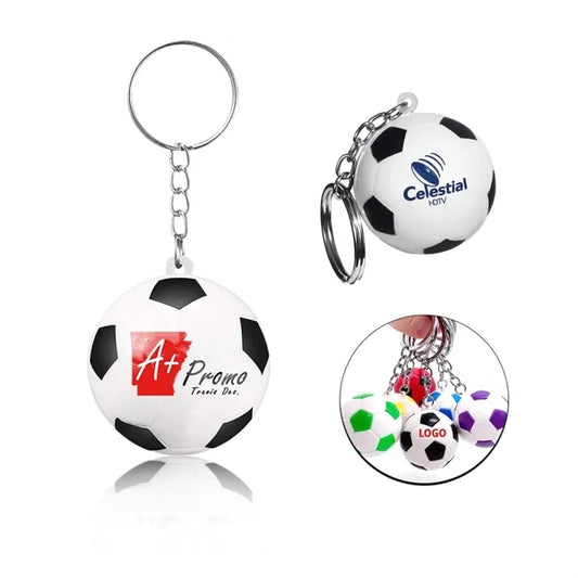 Soccer Ball Stress Reliever Key Chain