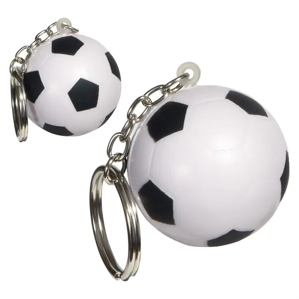 Soccer Ball Stress Reliever Key Chain