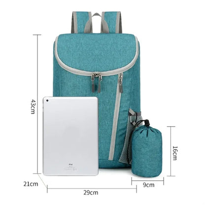 Travel Foldable Backpack W/ Storage Pouch