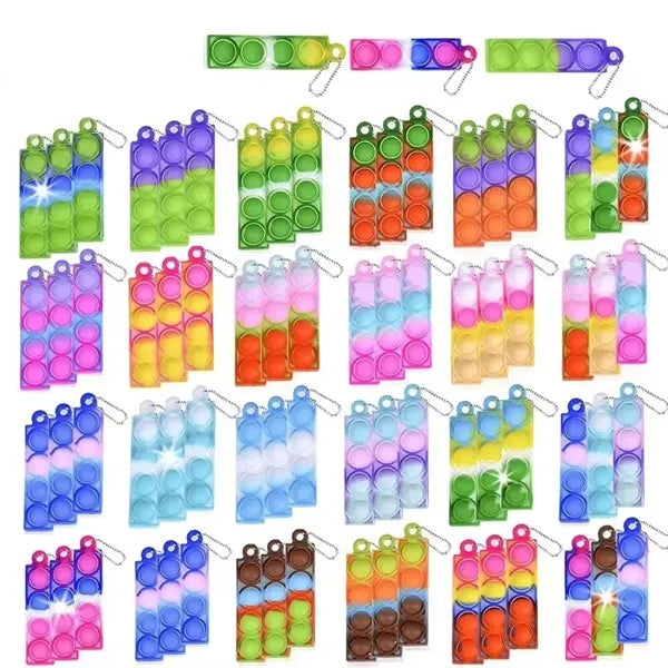 Mini Silicone Push Pop Keychain