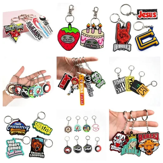 2D Custom Shaped PVC Key Tag