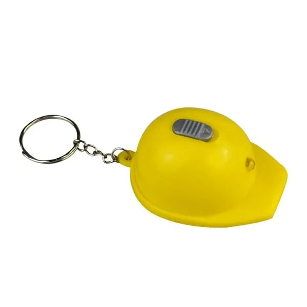 Mini LED Helmet Keychain w/Bottle Opener