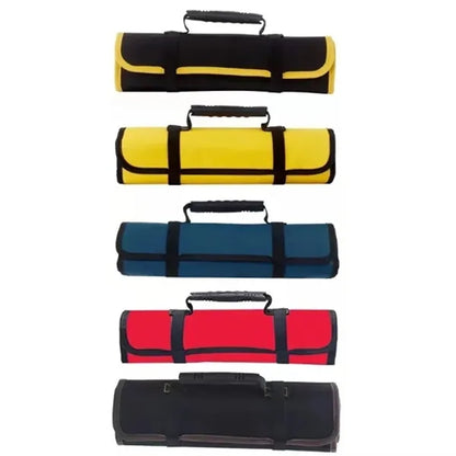 Roll Up Tool Bag with Multiple Pockets Durable Handle