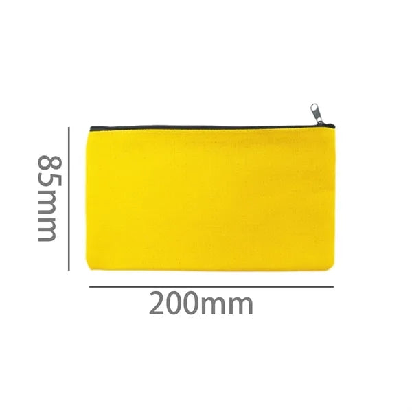 Canvas Zipper Pouch for Stationery & Everyday Essentials