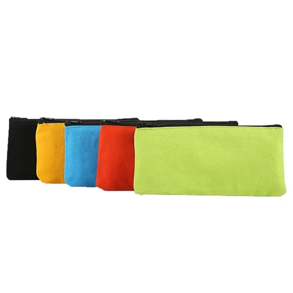 Canvas Zipper Pouch for Stationery & Everyday Essentials