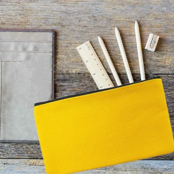 Canvas Zipper Pouch for Stationery & Everyday Essentials