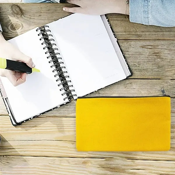 Canvas Zipper Pouch for Stationery & Everyday Essentials