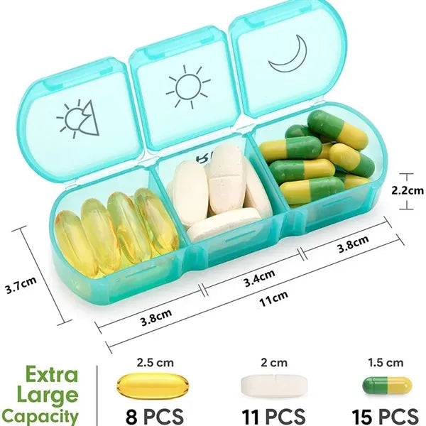 21 Compartment Pill Box