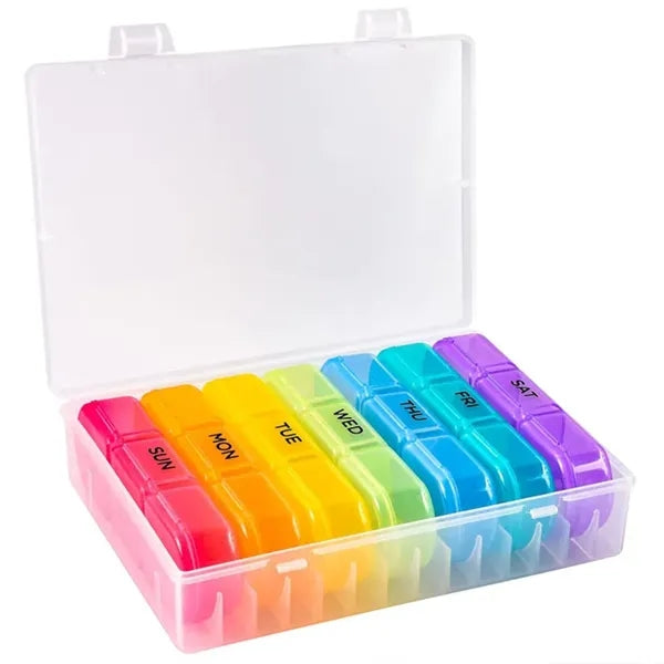 21 Compartment Pill Box