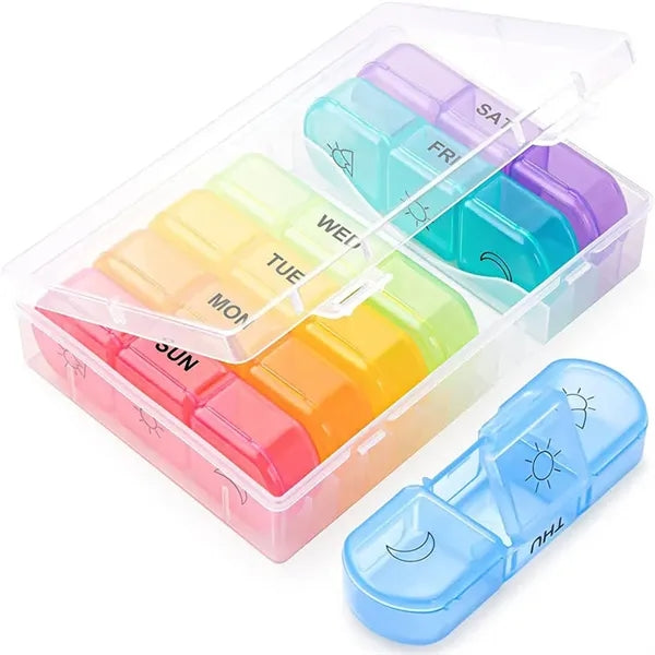 21 Compartment Pill Box