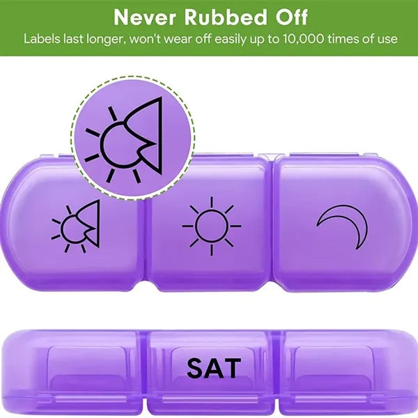 21 Compartment Pill Box