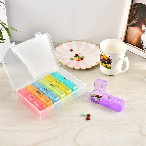 21 Compartment Pill Box