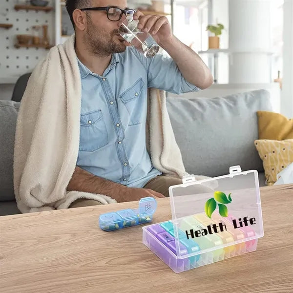 21 Compartment Pill Box