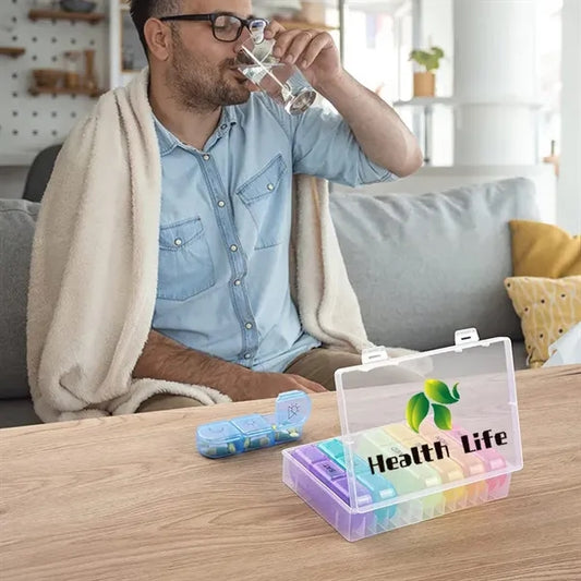 21 Compartment Pill Box