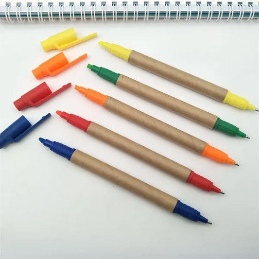 Dual-tip Eco Paper Pen