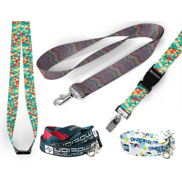 Custom Dye Sublimated Full Color Lanyard