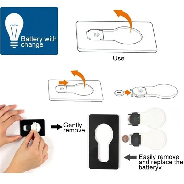 LED Pocket Credit Card Wallet Light